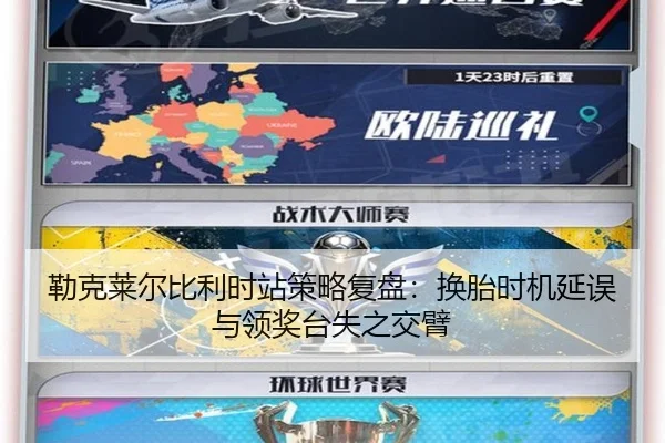 勒克莱尔比利时站策略复盘：换胎时机延误与领奖台失之交臂